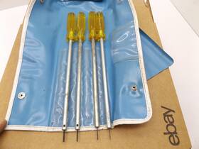 5120-00-679-4460 Giller Tool Company Vintage Long Hex Key Screwdriver Set 0.035 0.050 1/16 And 5/64 In