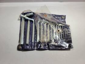 5980 Globemaster Hex Key Wrench Set 15pc Chrome Vanadium Steel Silver Sae