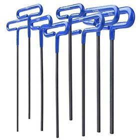 Gogo Bing Cushion Grip Hex T-key Allen Wrench Metric Set 8pc