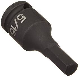1910f Grey Pneumatic 014444921432 3/8 Inch Drive X 5/16 Hex Driver Socket Black