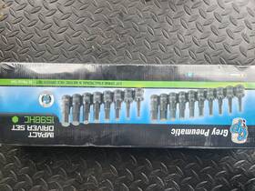 Gry-1298hc Grey Pneumatic 1298hc 0.38 Inch Drive 13 Pc. Combo Hex Driver Sae- Metric Set