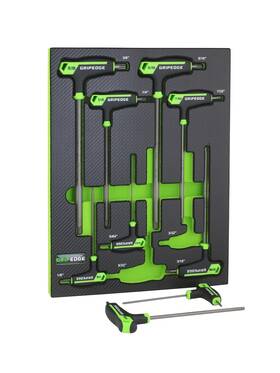 Phs9s Grip Edge Gripedge 9-pc Sae Hex T-handle Driver Set Sizes - 5/64 3/32 1/8 5/32 3/