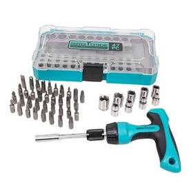 Gripper Extreme 195893940653 T-handle Ratchet Multi-bit Screwdriver Set 47pc. Precision Performance