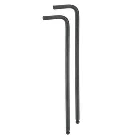Gryfton 640283600285 2pcs Ball End Hex Key Wrench 1/8 Inch L-shape Long Arm Hexagon Sae Wrenches Black