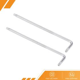 Gryfton 686130913795 2 Set T20 Anti Tamper Proof Torx Star Key Bit Wrench L-shape 4.5 Inch Arm Cr-v Steel