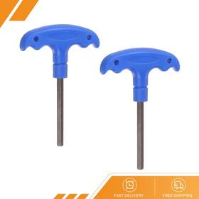 Gryfton 686130930266 2pack H6 T-handle Hex Key Wrench 6mm S2 Steel T-key Inner Hexagon Spanner