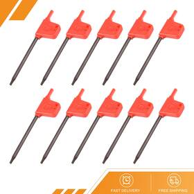 Gryfton 686130931409 10pack T8 S2 Flag Type Handle Driver Torx Key Wrench Spanner Screwdriver