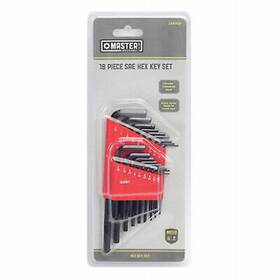 Gs050806 Hangzhou Great Star Indust Sae Hex-l Key Set Short And Long Arm 18-pc. -gs050806