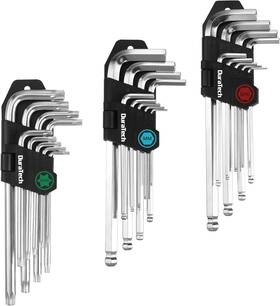Dt404032ah Hangzhou Greatstar Industrial Co. Ltd Duratech Allen Wrench Set 27-pieces Long Arm Sae And Metric Torx Star Ball End He
