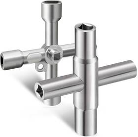 X005-au Hanpex 4 Way Sillcock Key Wrench Set Multi-functional Utilities Water Fits
