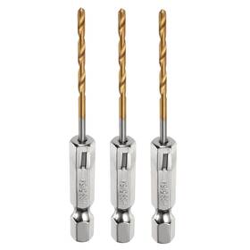 Hta240302hh000569 Harfington 3pcs 5/64 Inch Hex Shank Drill Bits 1/4 Titanium Set
