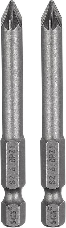 Hta250223hh000880 Harfington 2pcs Pz1 Screwdriver Bit 1/4 Inch Hex Shank 65mm/2.56 Length