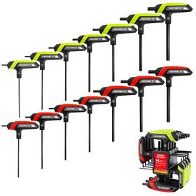 B0f8hz6jt9 Hautmec 14-piece T-handle Allen Wrench Set Sae Metric Hex Key High