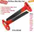 Hex-key-83341 Cvf Supply Hex Key Allen Wrench Set 10 Piece Heavy Duty Alloy Steel Extra Long T-handle Sae 725627485756 Hex-key-83341 Cvf Supply Hex Key Allen Wrench Set 10 Piece Heavy Duty Alloy Steel Extra Long T-handle Sae 725627485756