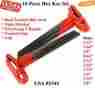 Hex-key-85961 Cvf Supply Hex Key Allen Wrench Set 10 Piece Heavy Duty Alloy Steel Extra Long T-handle Sae 725627485961