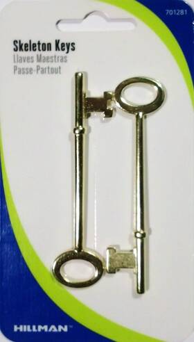 Hillman 736511590258 Skeleton Keys 2 Pack