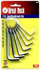 Hkr7c Great Neck Hex Keys On Ring Standard Piece 076812001368