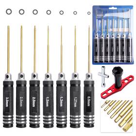 11233 Hobbypark Hex Driver Set Allen Screwdriver Kit Titanium Clear