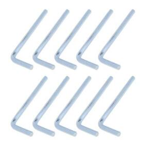 Honjie 4mm Hex Key Wrench L Shaped Hexagon Head Repairing Tool 10 Pcs