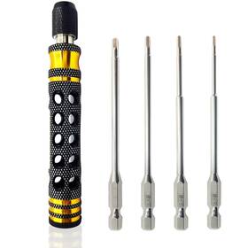 Hspt4in1 Hoplex 4 In 1 Rc Model Repair Tools Kit / Drive Hex Driver Bit Set .5mm 2.0mm . 3
