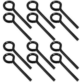 Hordion 772625674088 12pcs 1/8 Inch Hex Dogging Key Set With Full Loop Heavy Duty Annular Allen K