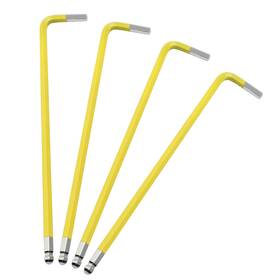 Zc202404032750 Hordion 4 Pcs 4mm Ball End Hex Key Wrench L Shaped Long Arm Allen S2 Steel Re