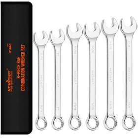 81043 Horusdy Large Wrench Set 15/16 1 1-1/16 1-1/8 1-3/16 1-1/4 Silver