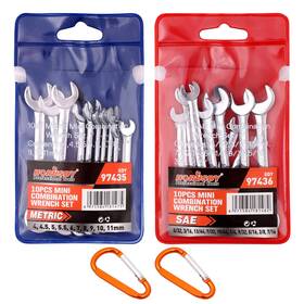 97435 Horusdy 20-piece Mini Wrench Set Small Metric And Sae
