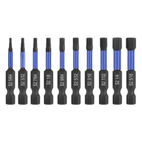 Hphope 313038155193 Impact Hex Head Allen Wrench Drill Bit Set 10 Pcs - Sae S2 Steel