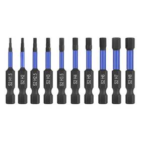 79843 Hphope Impact Hex Head Allen Wrench Drill Bit Set 10 Pcs 50mm Metric