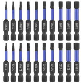 Hp230050 Hphope Impact Hex Head Allen Wrench Drill Bit Set 20 Pcs - Metric&sae S2 Steel