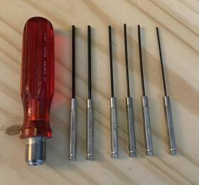 2-11-p Hunter 3-11-n Vintage Hex Allen Driver With 6 Bits 1-11m