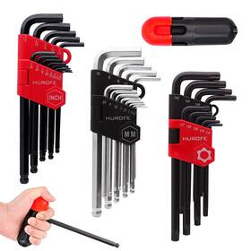Hurofe 680306173532 Hex Key Allen Wrench Set 35-piece Long Arm Inch/metric/torx Ball End With T- Hurofe 680306173532 Hex Key Allen Wrench Set 35-piece Long Arm Inch/metric/torx Ball End With T-