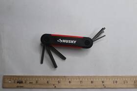 Husky 037103357731 Folding Locking Diamond Hex Key Set Sae Red