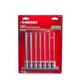 Husky 037103359759 3/8 Inch Drive Sae Long Ball Bit Socket Set 7-piece