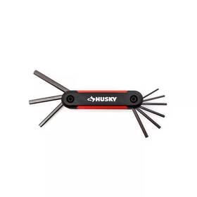 Husky 313028373385 Folding Hex Key Set Sae 9-piece
