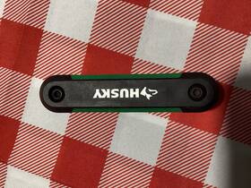 Husky 313057965995 Metric Folding Hex Key Tool. Green And Black 1.5mm - 8mm. New
