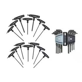 Husky 445033952965 Sae/metric T-handle And Long Arm Hex Key Set 40-piece