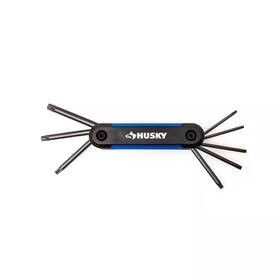 Husky 711181590944 8-piece Folding Torx Hex Key Set Compact Allen Wrench Tool