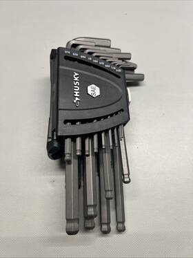 Husky 744759589279 New Sae/metric Long Arm Hex Key Ergonomic Compact Set 26-pcs House Projects