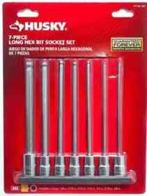 Husky Long Ball End Bit Socket Set Metric 7-piece