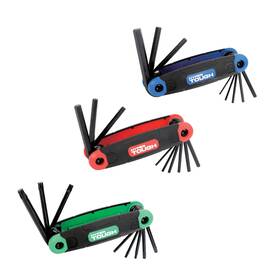Hyper Tough 744110552102 3-pack New Folding Hex Key Set With Sae Metric And Star