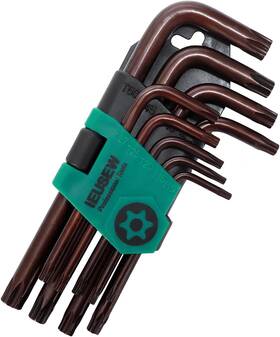 Ieusew 744110394467 Torx Star Allen Wrench Set Tamper Resistant Key S2 Steel 9-piece Sta