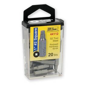44112 Ivy Classic Impact Plus 1 Inch #2 Square Insert Bit