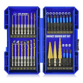 707080 Jefe Hex 30pcs Impact Bit Set Screwdriver 11pcs Shank Drill