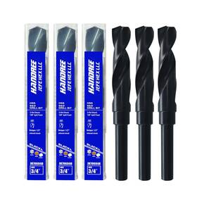 Jh706048 Jefe Hex Reduced Shank Industrial Drill Bit 3/4 Inch Silver And 3 Pcs
