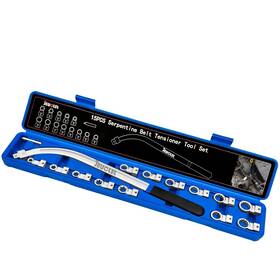 Jeus071 Jeuclel 15pcs Universal Auxiliary Idler Belt Tensioner Pulley Removal Tool Kit