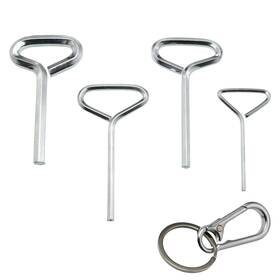 Jianling 728456076577 1set Allen Wrench Set Door Key With Full Loop For Push Bar Panic Exit Device