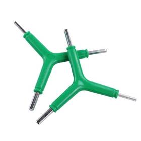 Jinshining 725670899517 1pcs Green Three Way Allen Wrench Y Shaped Hex Bike Cycling Repair Too
