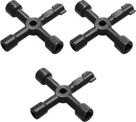Hjs2021112532 Jiozermi 3 Pcs 4-way Multi-functional Utilities Key Plumbing Triangle Square Wrench